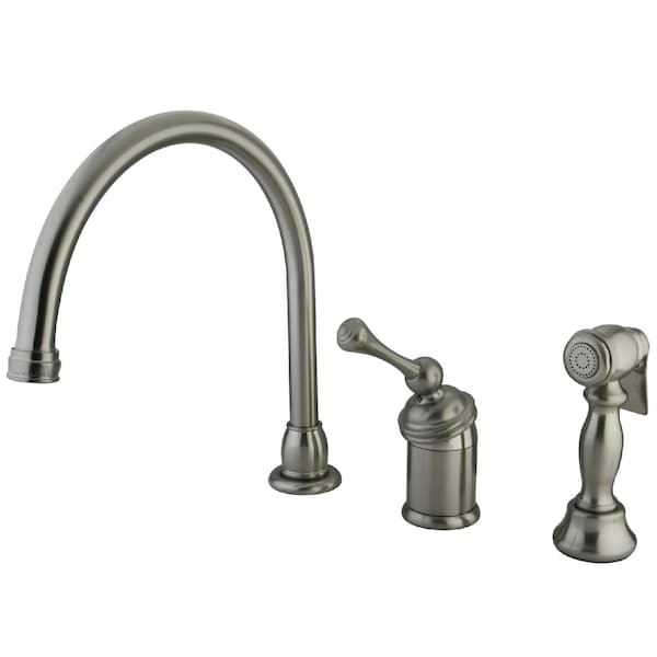 Widespread Kitchen Faucet, Brushed Nickel